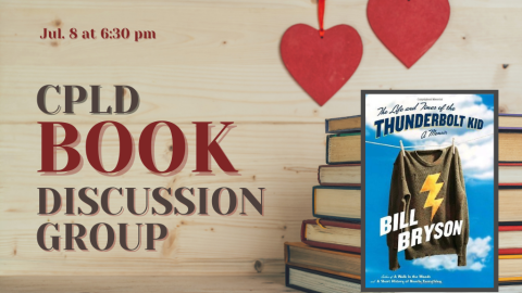 CPLD Book Discussion Group July 8 at 6:30 p.m.