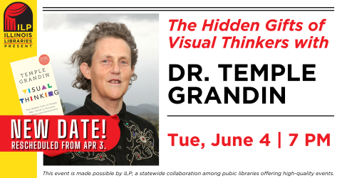 The Hidden Gifts of Visual Thinkers with Dr. Temple Grandin. Tuesday, June 4 at 7:00 p.m. New Date! Rescheduled from April 3.