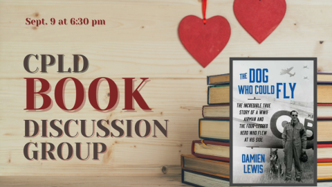 CPLD Book Discussion Group September 9th at 6:30 p.m.