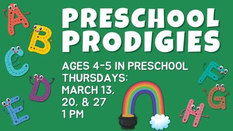 Preschool Prodigies. Ages 4-5 and in Preschool. 