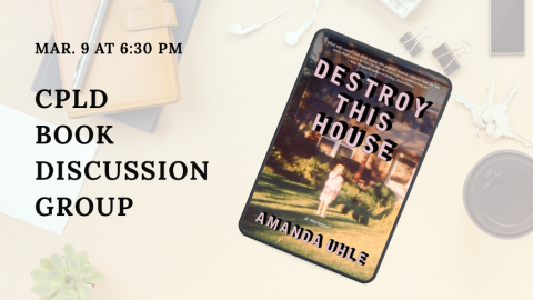 CPLD Book Discussion Group March 9th at 6:30 p.m.