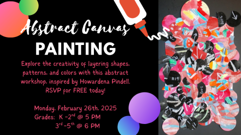 Abstract Canvas Painting (3rd-5th Grade)