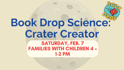 Book Drop Science (Families, kids 4 years & up): Crater Creator
