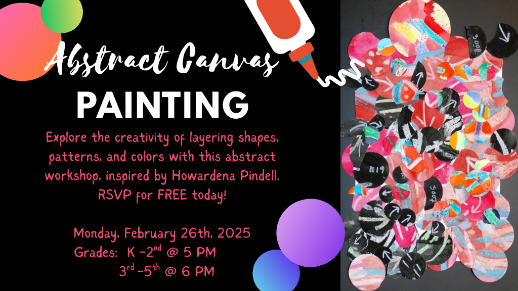 Abstract Canvas Painting (K-2nd Grade)