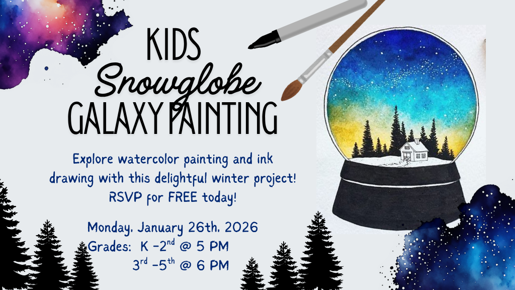Snowglobe Galaxy Painting (K-2nd Grade)
