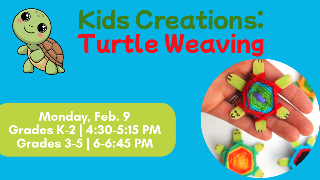 Kid Creatives: Turtle Weaving (K-2nd Grade)